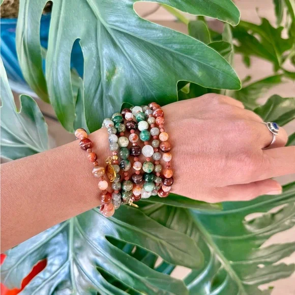 Labradorite & Goldstone bracelet (one) - Picture 6 of 7